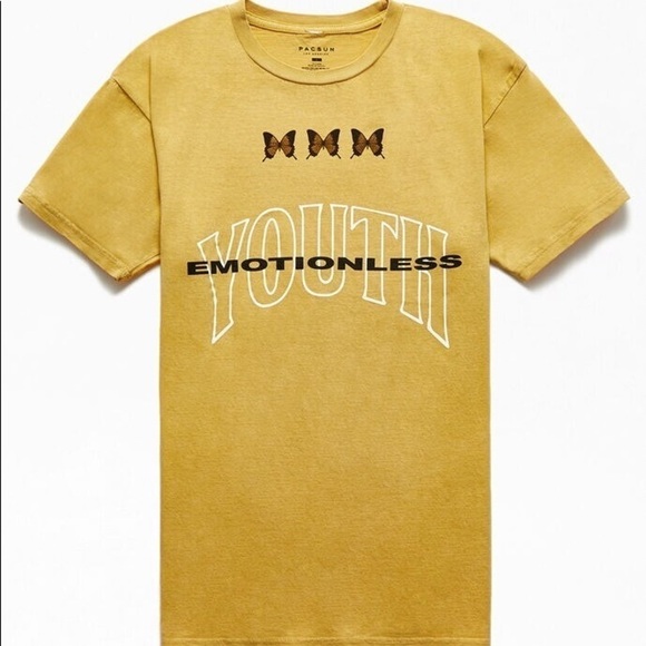 Pacsun Emotionless Youth Butterfly Tee - S - Picture 1 of 4